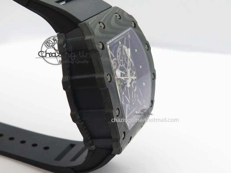 RM035-02 Rafael Nadal FC Ti Case KVF Best Edition Skeleton Dial Red On Black Rubber Strap MIYOTA8215