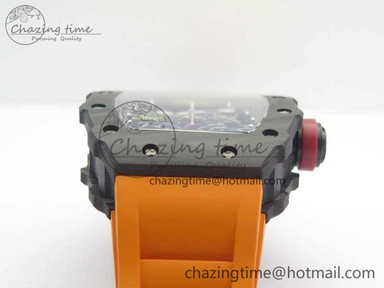 RM035-02 Rafael Nadal FC Ti Case KVF Best Edition Skeleton Dial Red On Rubber Strap MIYOTA8215 V2