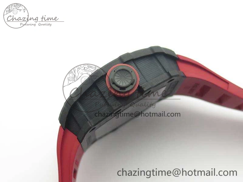 RM035-02 Rafael Nadal FC Ti Case KVF Best Edition Skeleton Dial Red On Rubber Strap MIYOTA8215 V2