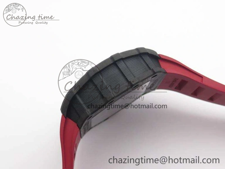 RM035-02 Rafael Nadal FC Ti Case KVF Best Edition Skeleton Dial Red On Rubber Strap MIYOTA8215 V2
