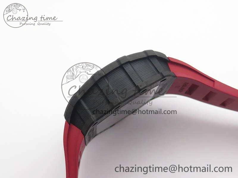 RM035-02 Rafael Nadal FC Ti Case KVF Best Edition Skeleton Dial Red On Rubber Strap MIYOTA8215 V2