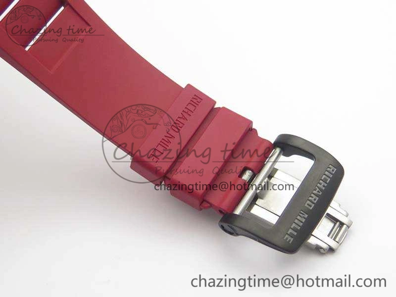 RM035-02 Rafael Nadal FC Ti Case KVF Best Edition Skeleton Dial Red On Rubber Strap MIYOTA8215 V2