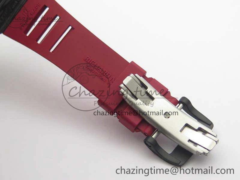 RM035-02 Rafael Nadal FC Ti Case KVF Best Edition Skeleton Dial Red On Rubber Strap MIYOTA8215 V2