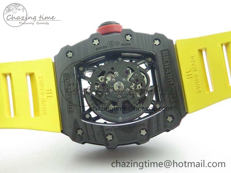 RM035-02 Rafael Nadal FC Ti Case KVF Best Edition Skeleton Dial Red On Rubber Strap MIYOTA8215 V2