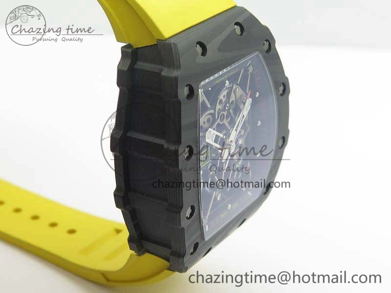 RM035-02 Rafael Nadal FC Ti Case KVF Best Edition Skeleton Dial Red On Rubber Strap MIYOTA8215 V2