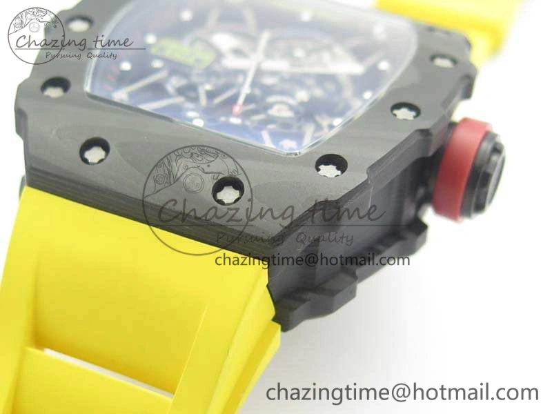 RM035-02 Rafael Nadal FC Ti Case KVF Best Edition Skeleton Dial Red On Rubber Strap MIYOTA8215 V2