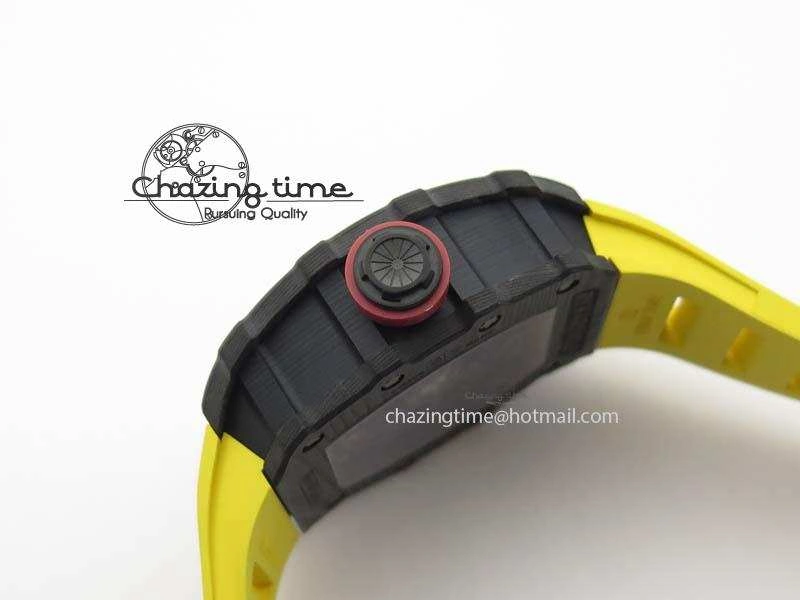RM035-02 Rafael Nadal FC Ti Case KVF Best Edition Skeleton Dial Red On Yellow Rubber Strap MIYOTA8215