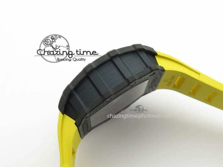 RM035-02 Rafael Nadal FC Ti Case KVF Best Edition Skeleton Dial Red On Yellow Rubber Strap MIYOTA8215