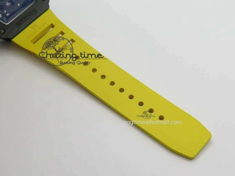 RM035-02 Rafael Nadal FC Ti Case KVF Best Edition Skeleton Dial Red On Yellow Rubber Strap MIYOTA8215