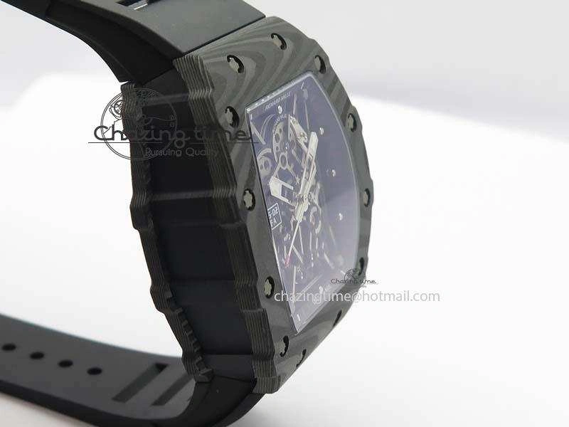 RM035-02 Rafael Nadal FC Ti Case KVF Best Edition Skeleton Dial White On Black Rubber Strap MIYOTA8215
