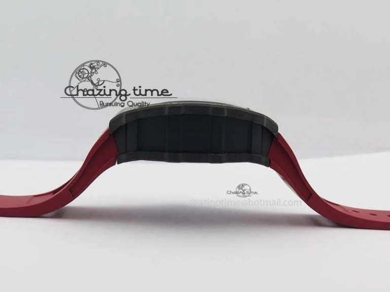RM035-02 Rafael Nadal FC Ti Case KVF Best Edition Skeleton Dial White On Red Rubber Strap MIYOTA8215