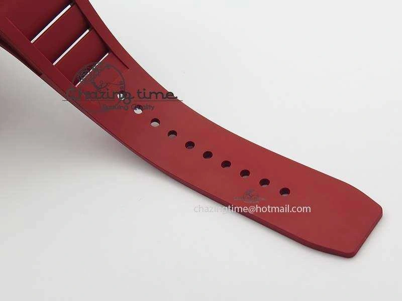 RM035-02 Rafael Nadal FC Ti Case KVF Best Edition Skeleton Dial White On Red Rubber Strap MIYOTA8215
