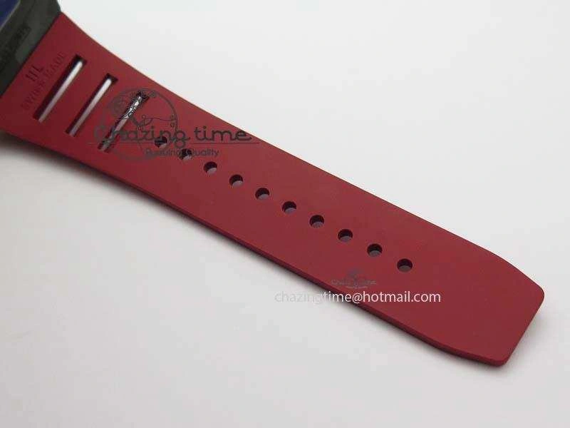 RM035-02 Rafael Nadal FC Ti Case KVF Best Edition Skeleton Dial White On Red Rubber Strap MIYOTA8215