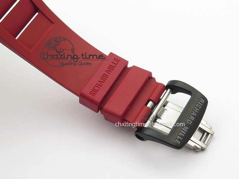 RM035-02 Rafael Nadal FC Ti Case KVF Best Edition Skeleton Dial White On Red Rubber Strap MIYOTA8215