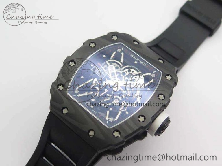 RM035-02 Rafael Nadal FC Ti Case KVF Best Edition Skeleton Dial White On Rubber Strap MIYOTA8215 V2
