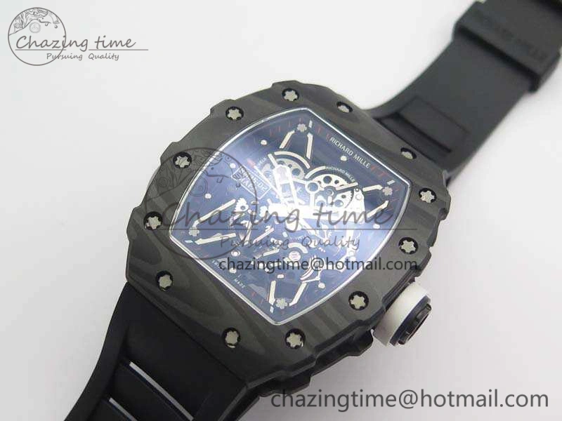 RM035-02 Rafael Nadal FC Ti Case KVF Best Edition Skeleton Dial White On Rubber Strap MIYOTA8215 V2