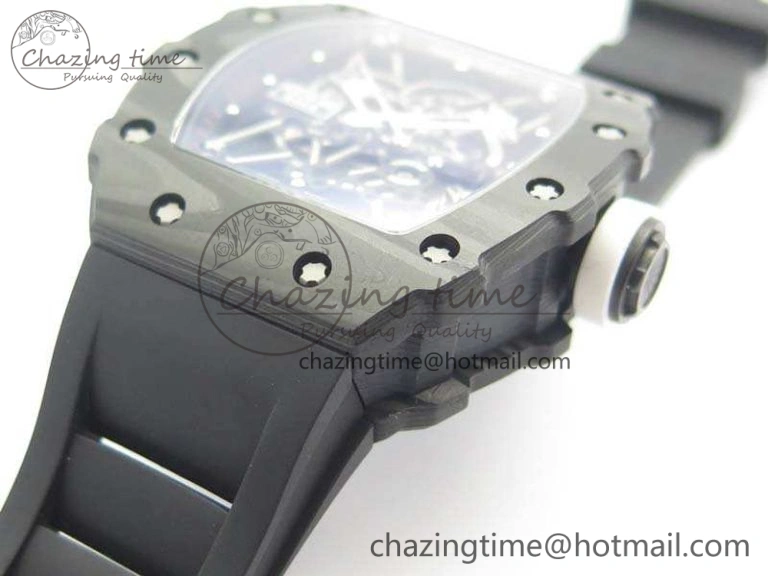 RM035-02 Rafael Nadal FC Ti Case KVF Best Edition Skeleton Dial White On Rubber Strap MIYOTA8215 V2