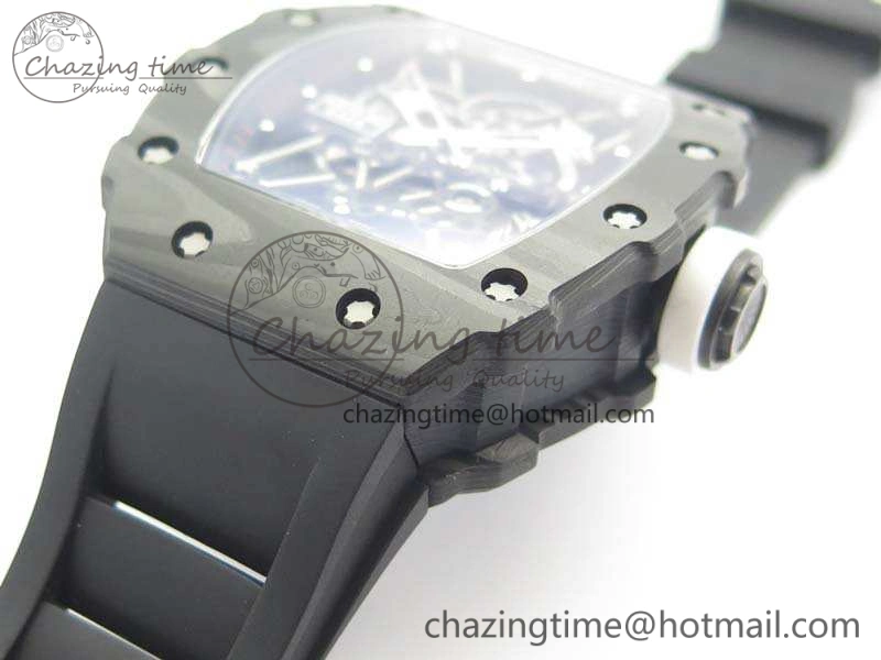 RM035-02 Rafael Nadal FC Ti Case KVF Best Edition Skeleton Dial White On Rubber Strap MIYOTA8215 V2