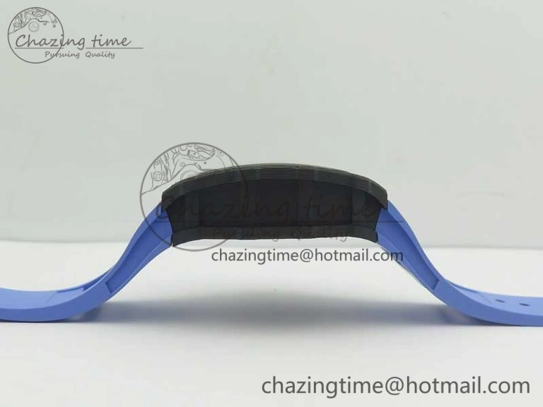 RM035-02 Rafael Nadal Forge Carbon Titanium Case KVF Best Edition Skeleton Dial Red on Blue Rubber Strap MIYOTA8215 V2