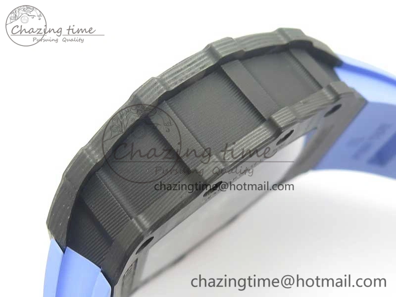 RM035-02 Rafael Nadal Forge Carbon Titanium Case KVF Best Edition Skeleton Dial Red on Blue Rubber Strap MIYOTA8215 V2