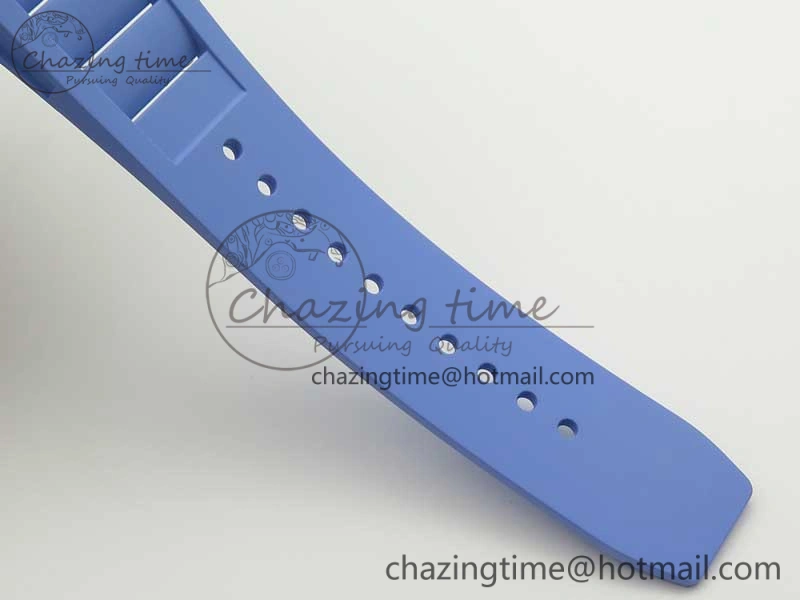 RM035-02 Rafael Nadal Forge Carbon Titanium Case KVF Best Edition Skeleton Dial Red on Blue Rubber Strap MIYOTA8215 V2