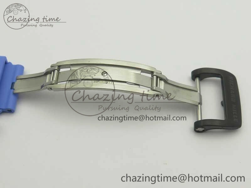 RM035-02 Rafael Nadal Forge Carbon Titanium Case KVF Best Edition Skeleton Dial Red on Blue Rubber Strap MIYOTA8215 V2