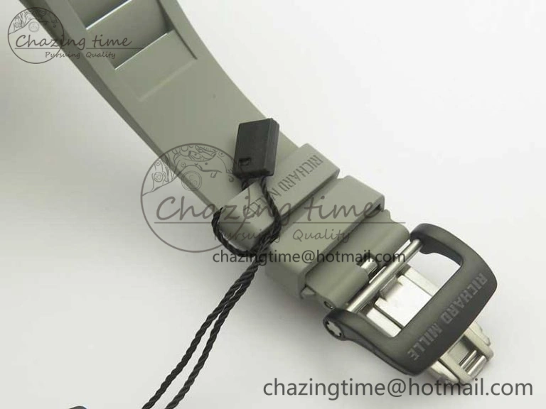 RM035-02 Rafael Nadal Forge Carbon Titanium Case KVF Best Edition Skeleton Dial Red on Gray Rubber Strap MIYOTA8215 V2