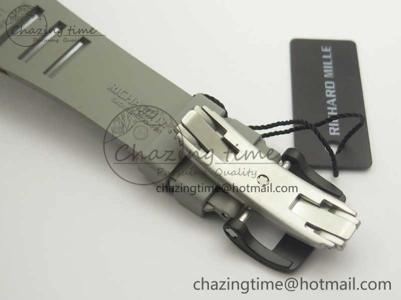 RM035-02 Rafael Nadal Forge Carbon Titanium Case KVF Best Edition Skeleton Dial Red on Gray Rubber Strap MIYOTA8215 V2