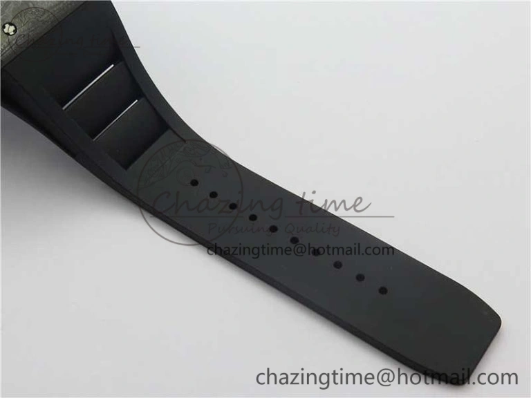 RM035-02 Real Forge Carbon Z+F 1:1 Best Edition Skeleton Dial on Black Rubber Strap NH05A
