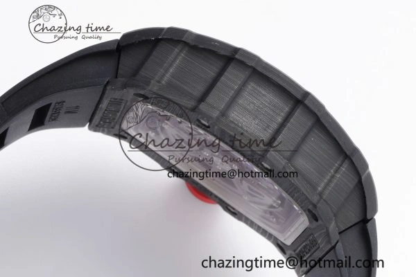 RM035-02 Real NTPT ZF 1:1 Best Edition Skeleton Dial on Black Rubber Strap NH05A V3+