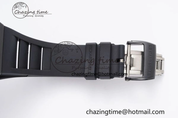 RM035-02 Real NTPT ZF 1:1 Best Edition Skeleton Dial on Black Rubber Strap NH05A V3+