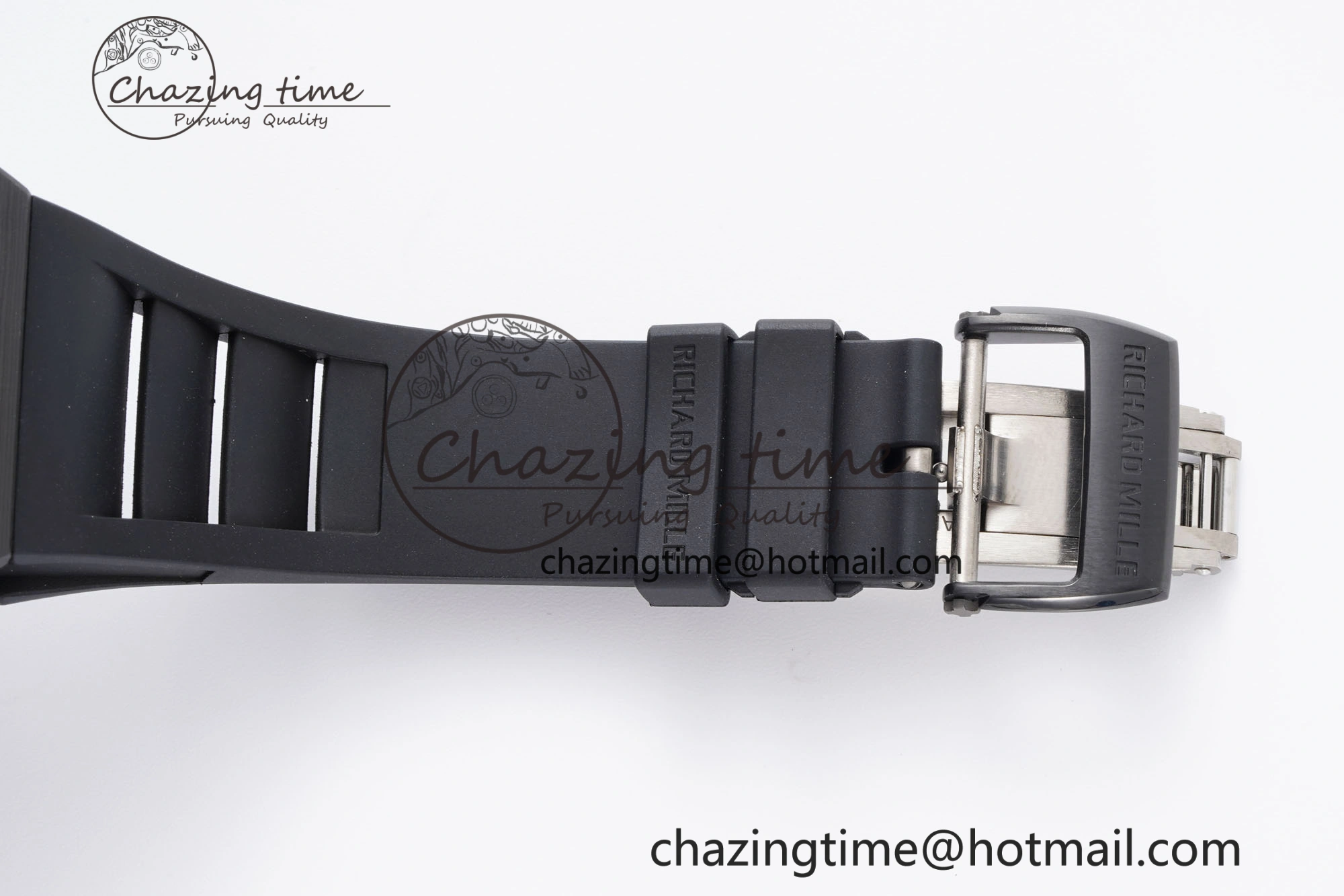 RM035-02 Real NTPT ZF 1:1 Best Edition Skeleton Dial on Black Rubber Strap NH05A V3+