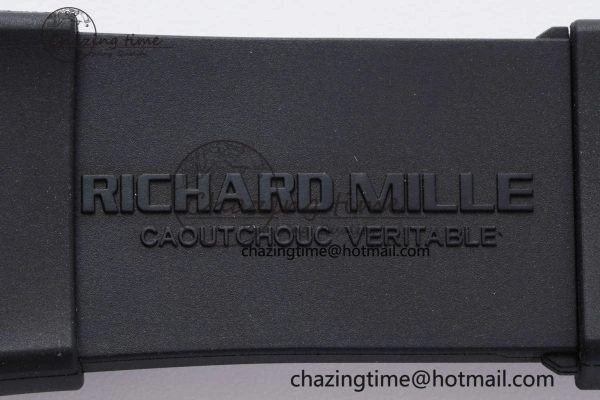 RM035-02 Real NTPT ZF 1:1 Best Edition Skeleton Dial on Black Rubber Strap NH05A V3+