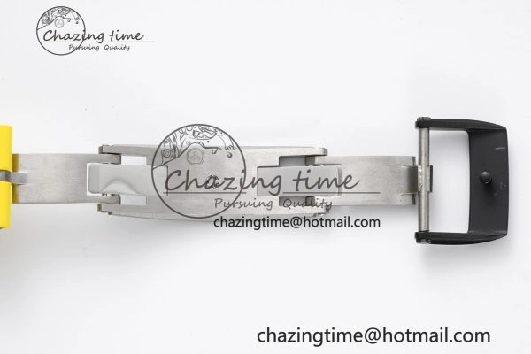 RM035-02 Real NTPT ZF 1:1 Best Edition Skeleton Dial on Yellow Rubber Strap NH05A V3+