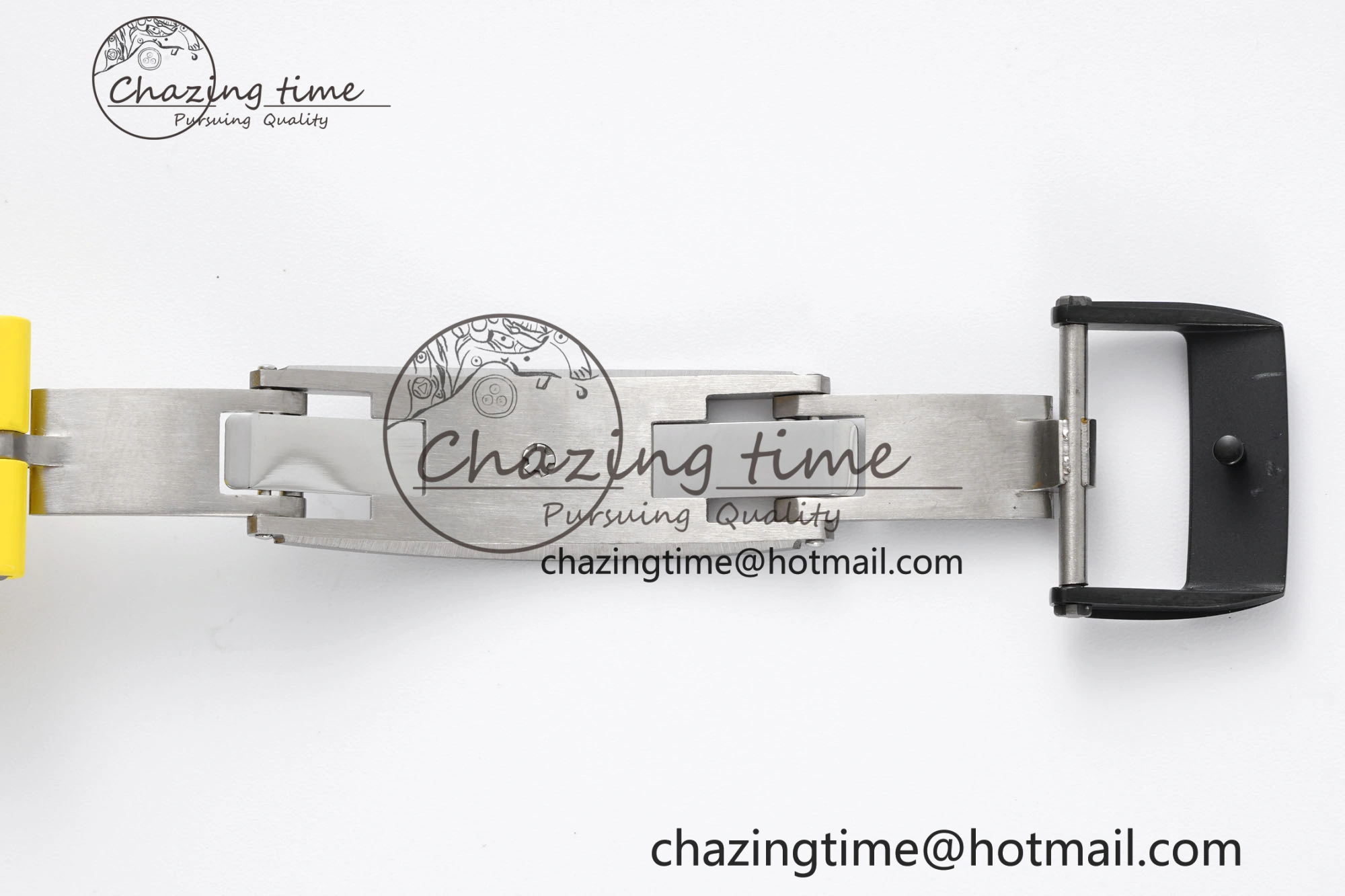 RM035-02 Real NTPT ZF 1:1 Best Edition Skeleton Dial on Yellow Rubber Strap NH05A V3+