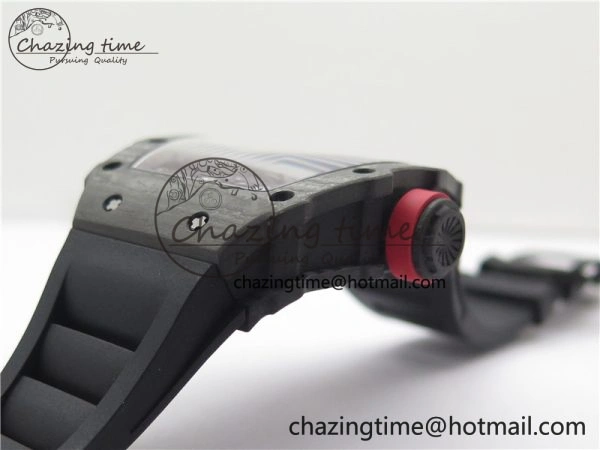 RM035-02 Real NTPT ZF All in One movement 1:1 Best Edition Skeleton Dial on Black Rubber Strap V4