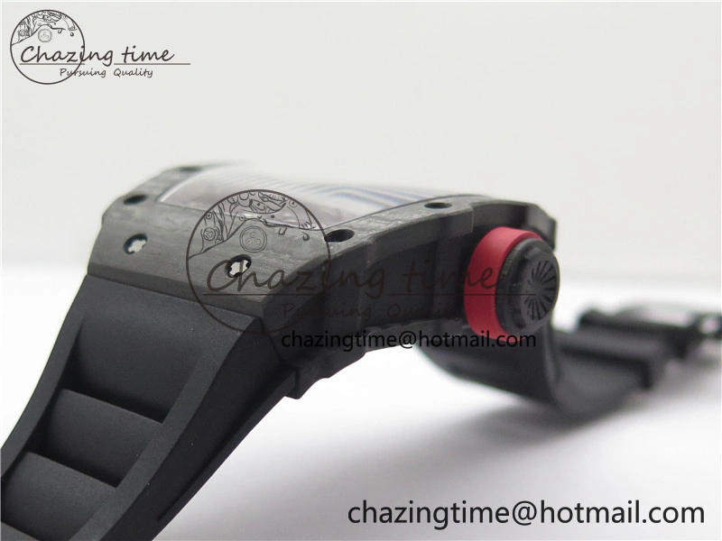 RM035-02 Real NTPT ZF All in One movement 1:1 Best Edition Skeleton Dial on Black Rubber Strap V4