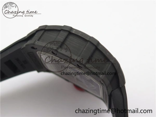 RM035-02 Real NTPT ZF All in One movement 1:1 Best Edition Skeleton Dial on Black Rubber Strap V4