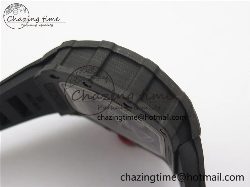 RM035-02 Real NTPT ZF All in One movement 1:1 Best Edition Skeleton Dial on Black Rubber Strap V4