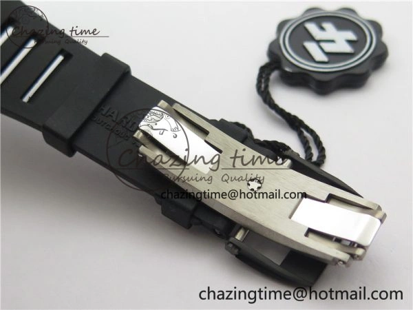 RM035-02 Real NTPT ZF All in One movement 1:1 Best Edition Skeleton Dial on Black Rubber Strap V4