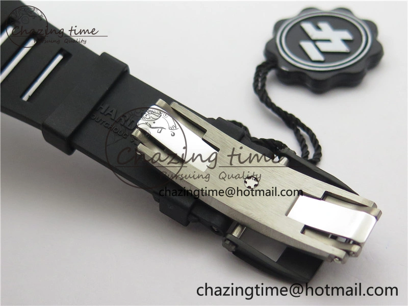 RM035-02 Real NTPT ZF All in One movement 1:1 Best Edition Skeleton Dial on Black Rubber Strap V4