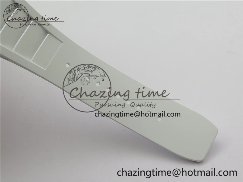 RM035-02 Real NTPT ZF All in One movement 1:1 Best Edition Skeleton Dial on White Rubber Strap V4