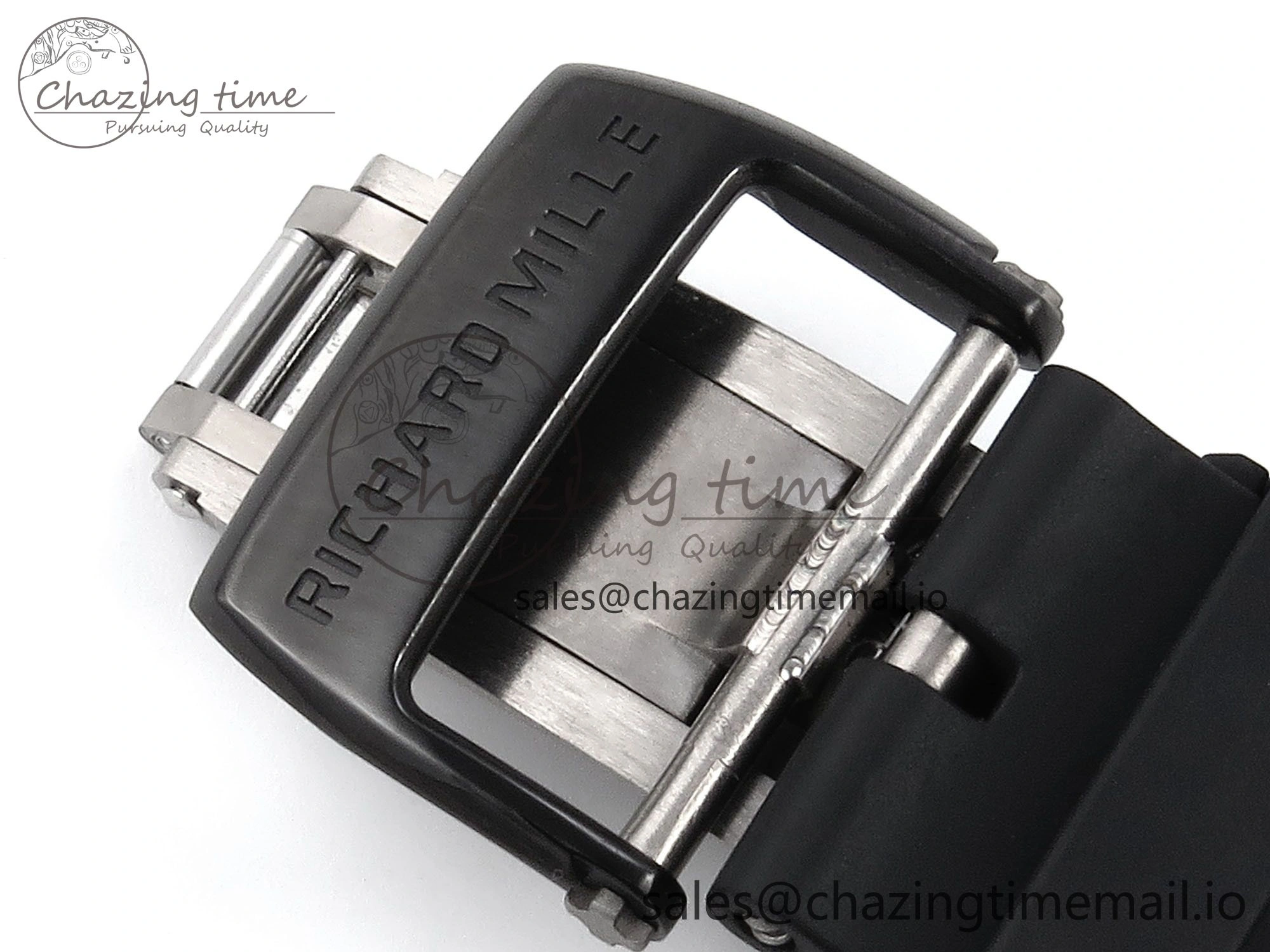 RM035-02 Red NTPT ZF 1:1 Best Edition Skeleton Dial on Black Rubber Strap RMAL1 Super Clone V6