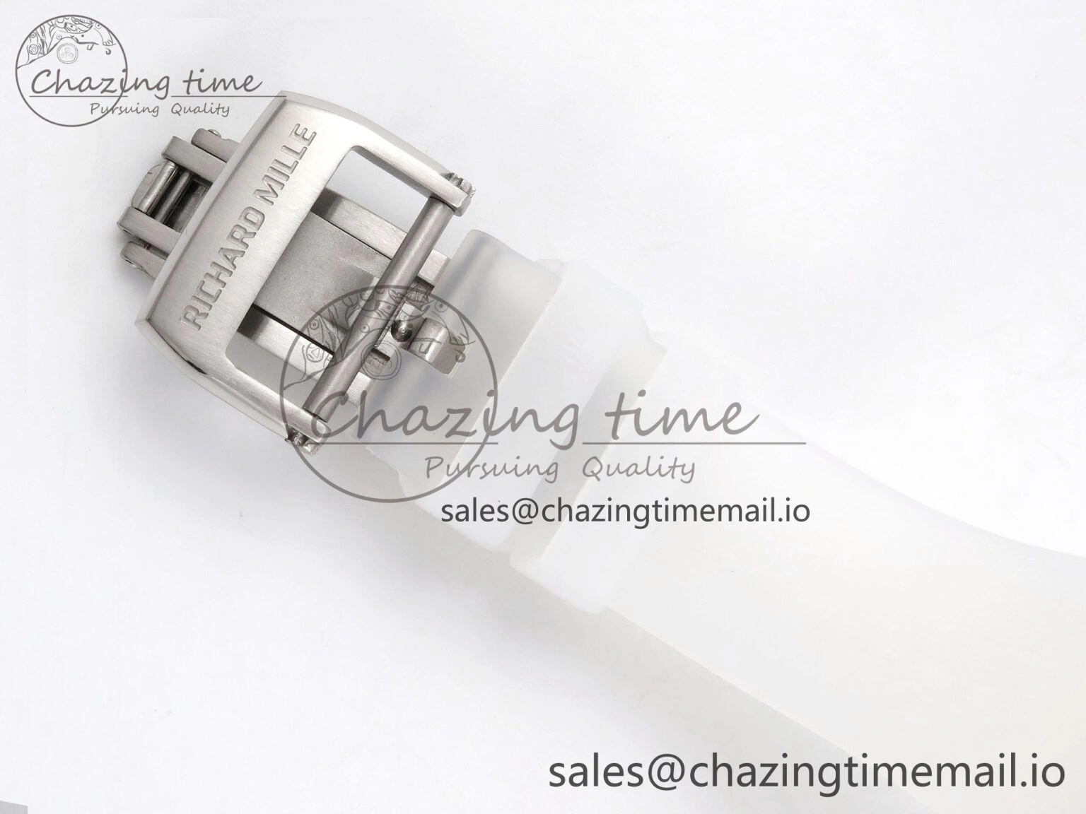 RM035-02 Transparent RMF 1:1 Best Edition Skeleton Dial on Transparent Rubber Strap RMAL1