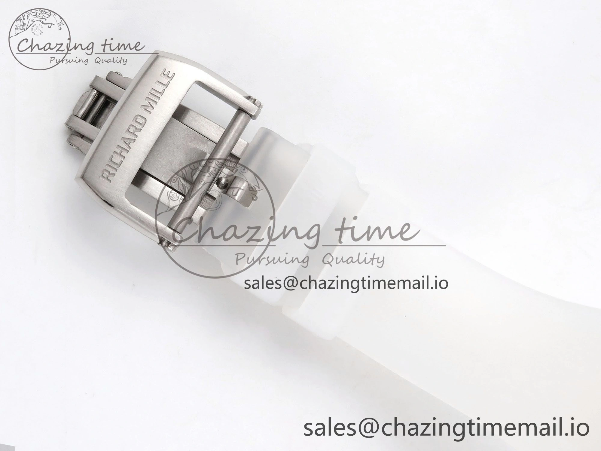 RM035-02 Transparent RMF 1:1 Best Edition Skeleton Dial on Transparent Rubber Strap RMAL1