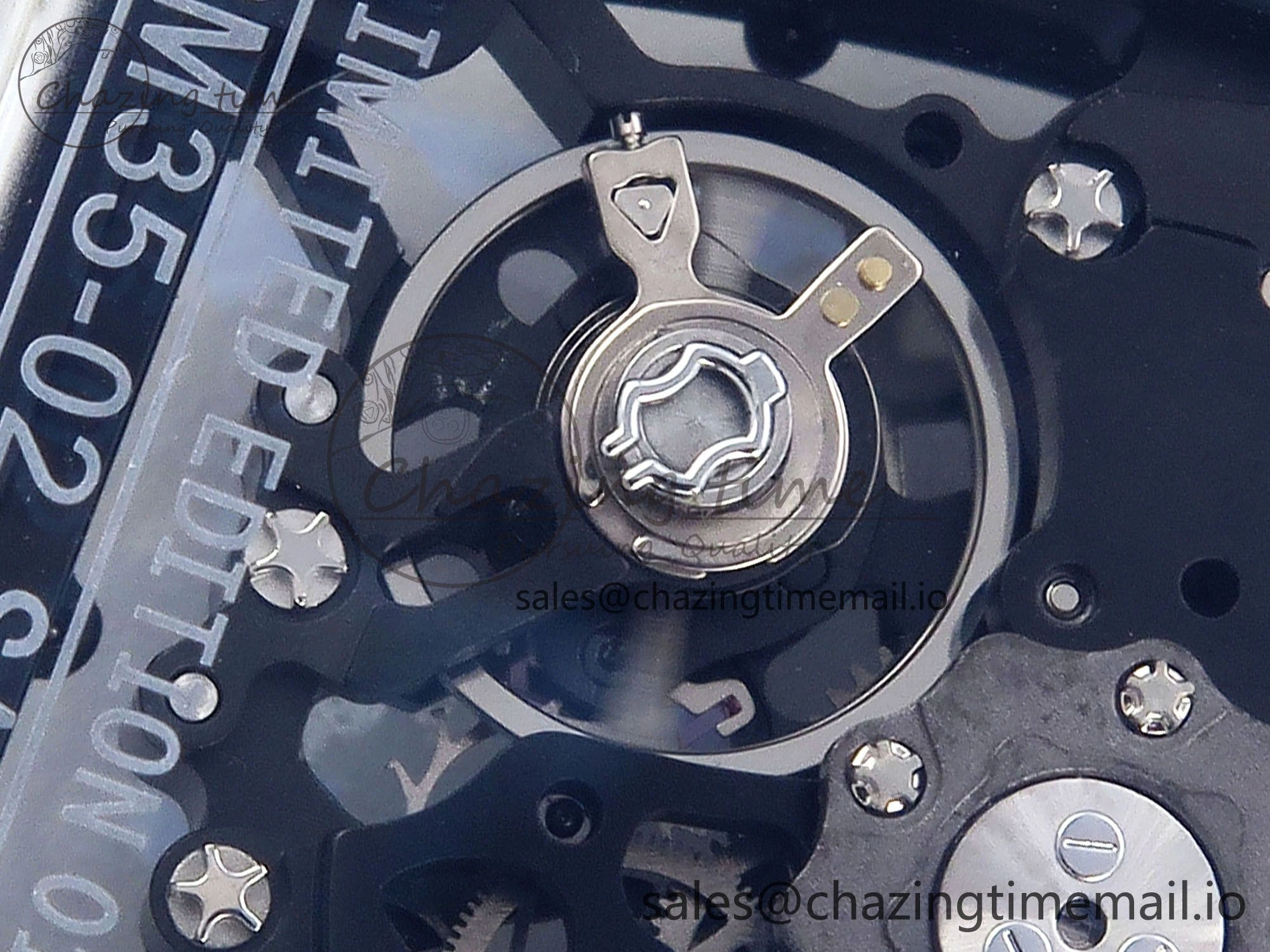 RM035-02 Transparent RMF 1:1 Best Edition Skeleton Dial on White Rubber Strap RMAL1