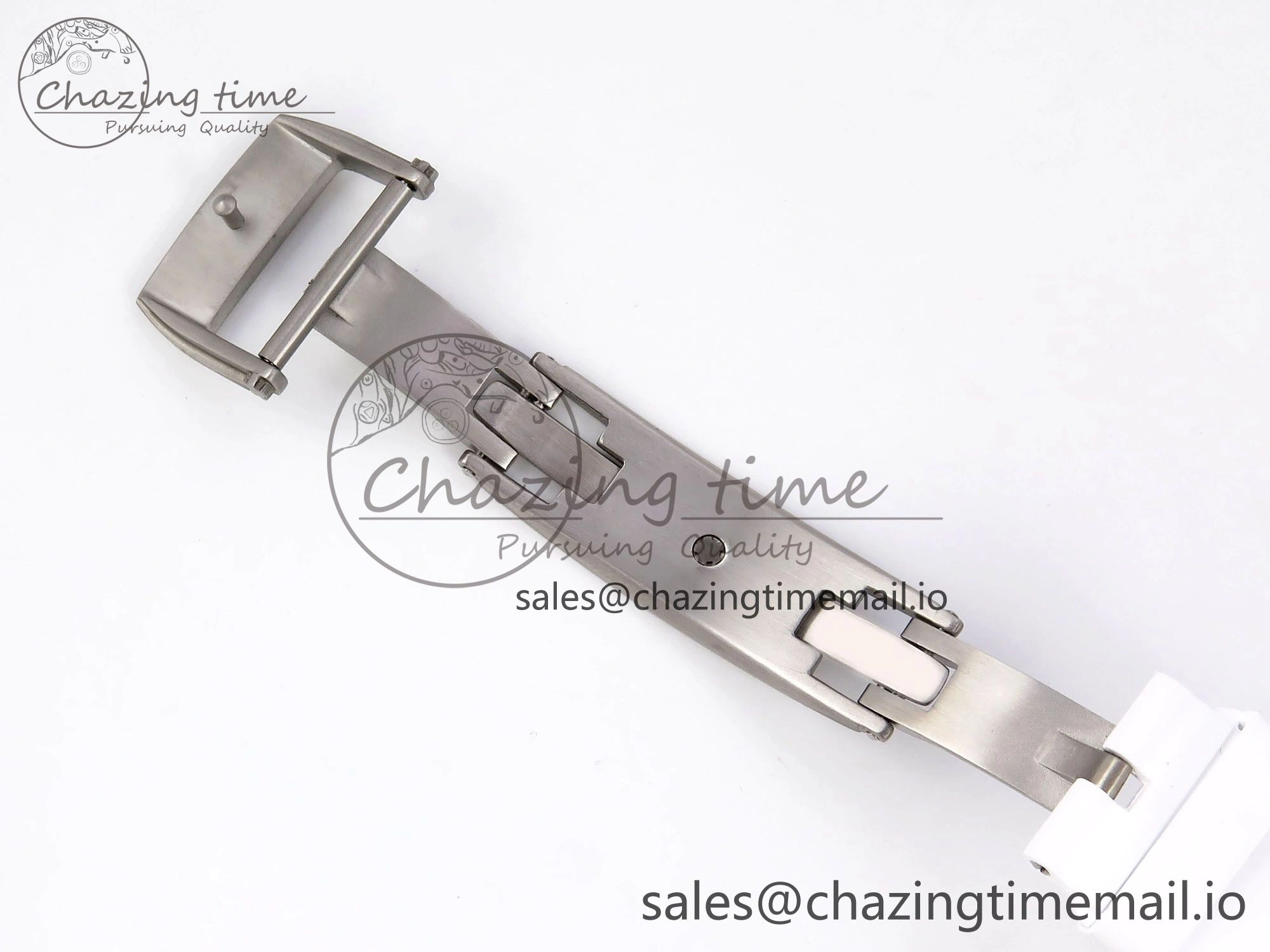 RM035-02 Transparent RMF 1:1 Best Edition Skeleton Dial on White Rubber Strap RMAL1