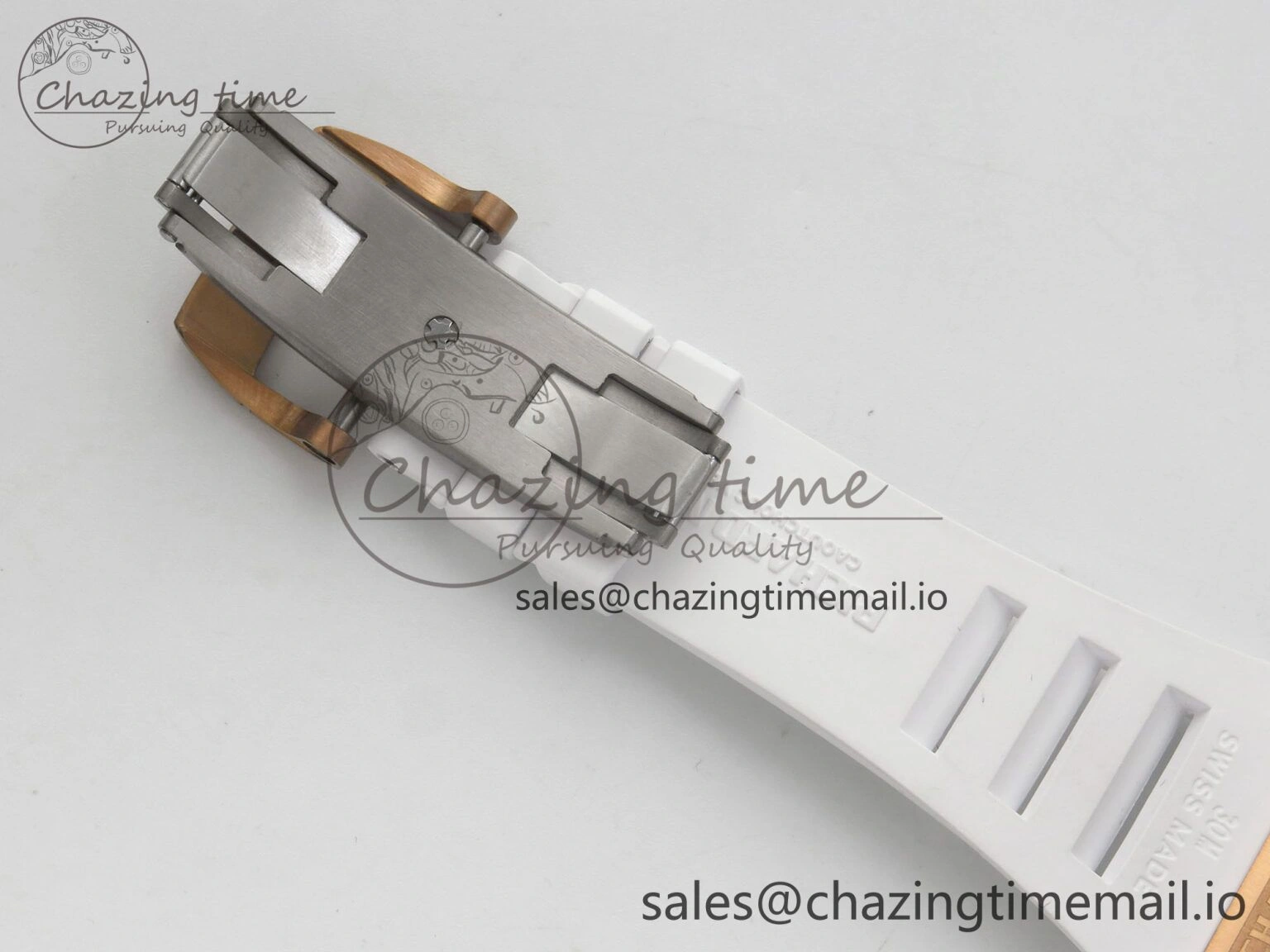 RM035 Americas RG SONIC Best Edition Skeleton Dial on White Rubber Strap Clone RMUL1
