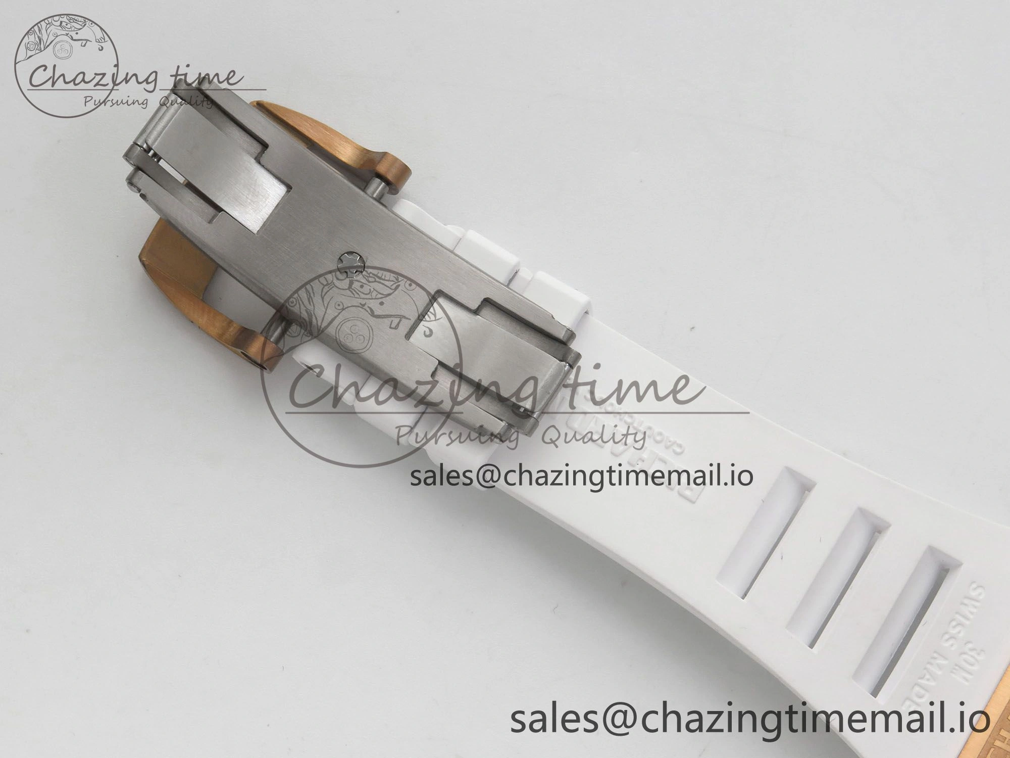 RM035 Americas RG SONIC Best Edition Skeleton Dial on White Rubber Strap Clone RMUL1