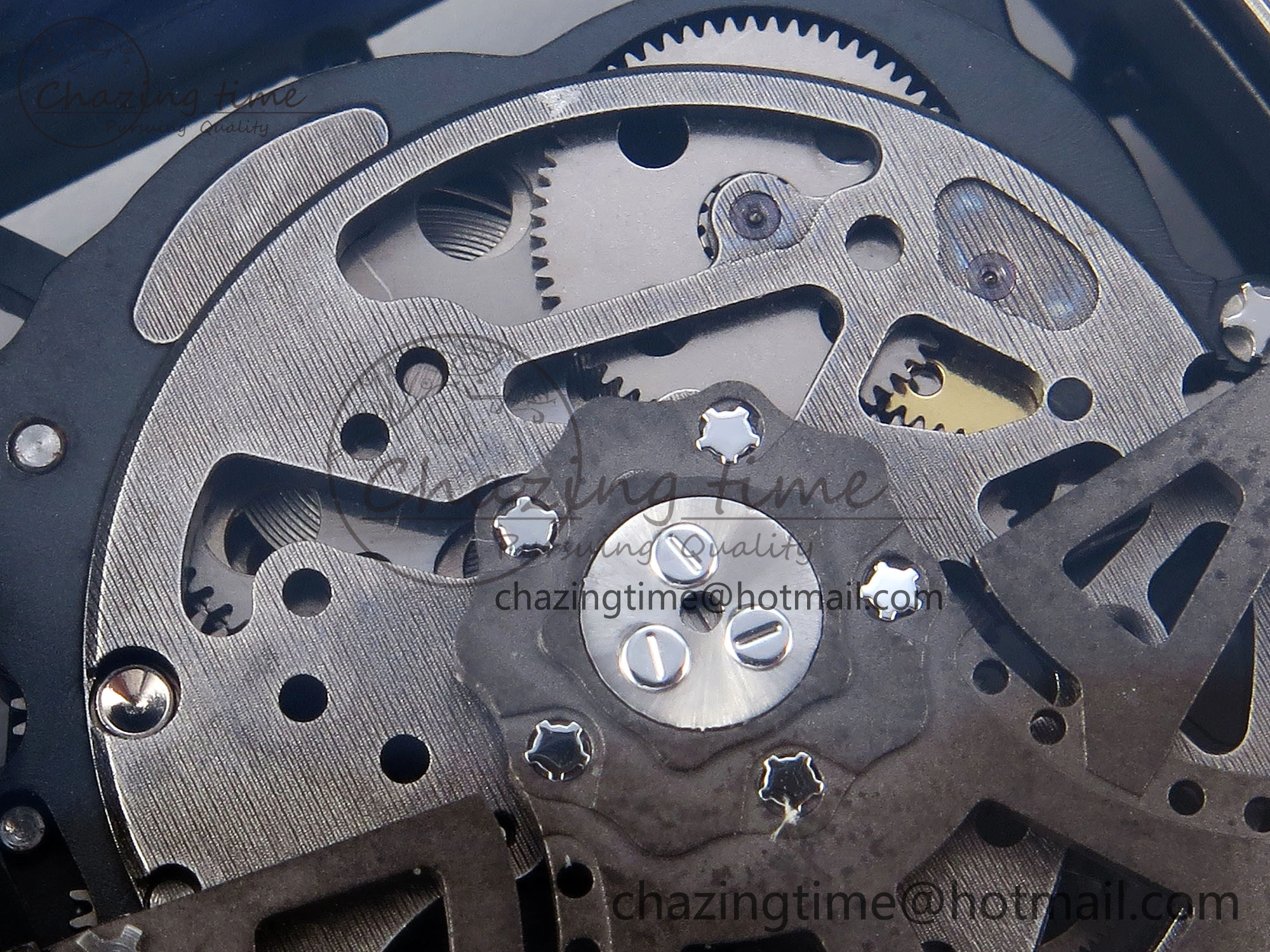 RM035 BLACK CARBON SONIC BEST EDITION SKELETON DIAL ON BLACK RUBBER STRAP CLONE RMUL2